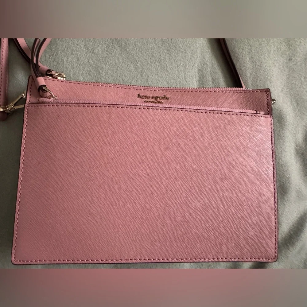 Mauve Kate Spade cross body bag